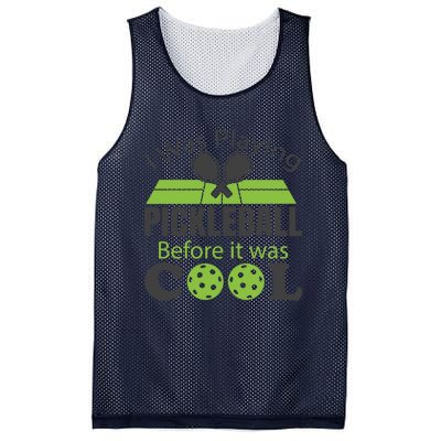 I Was Playing Pickleball Before It Was Cool Gift Mesh Reversible Basketball Jersey Tank