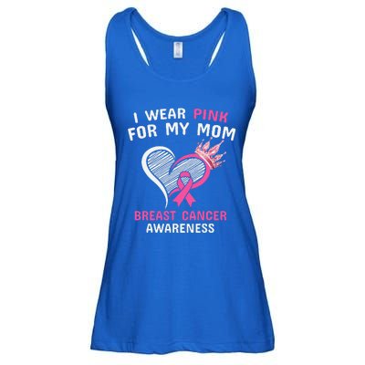 I Wear Pink For My Mom Ladies Essential Flowy Tank