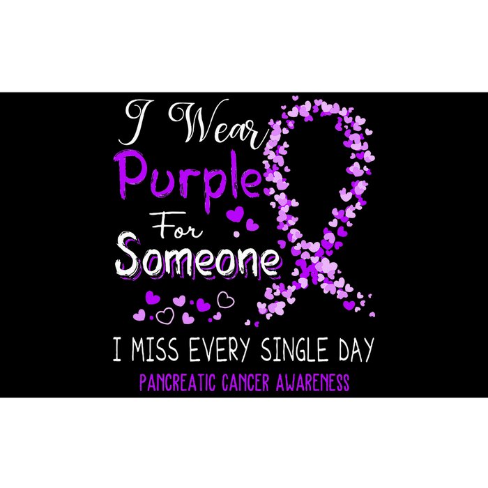 I Wear Purple For Someone Pancreatic Cancer Awareness Bumper Sticker