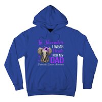 I Wear Purple For My Dad Pancreatic Cancer Awareness Month Gift Hoodie