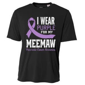 I Wear Purple For My Meemaw Pancreatic Cancer Awareness Cooling Performance Crew T-Shirt