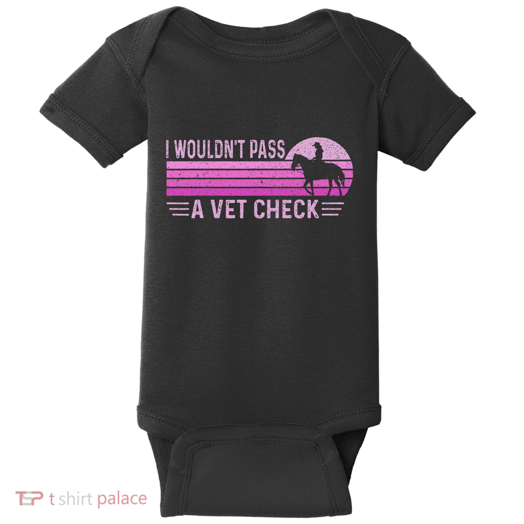 I WouldnT Pass A Vet Check Retro Vintage Gift Baby Bodysuit