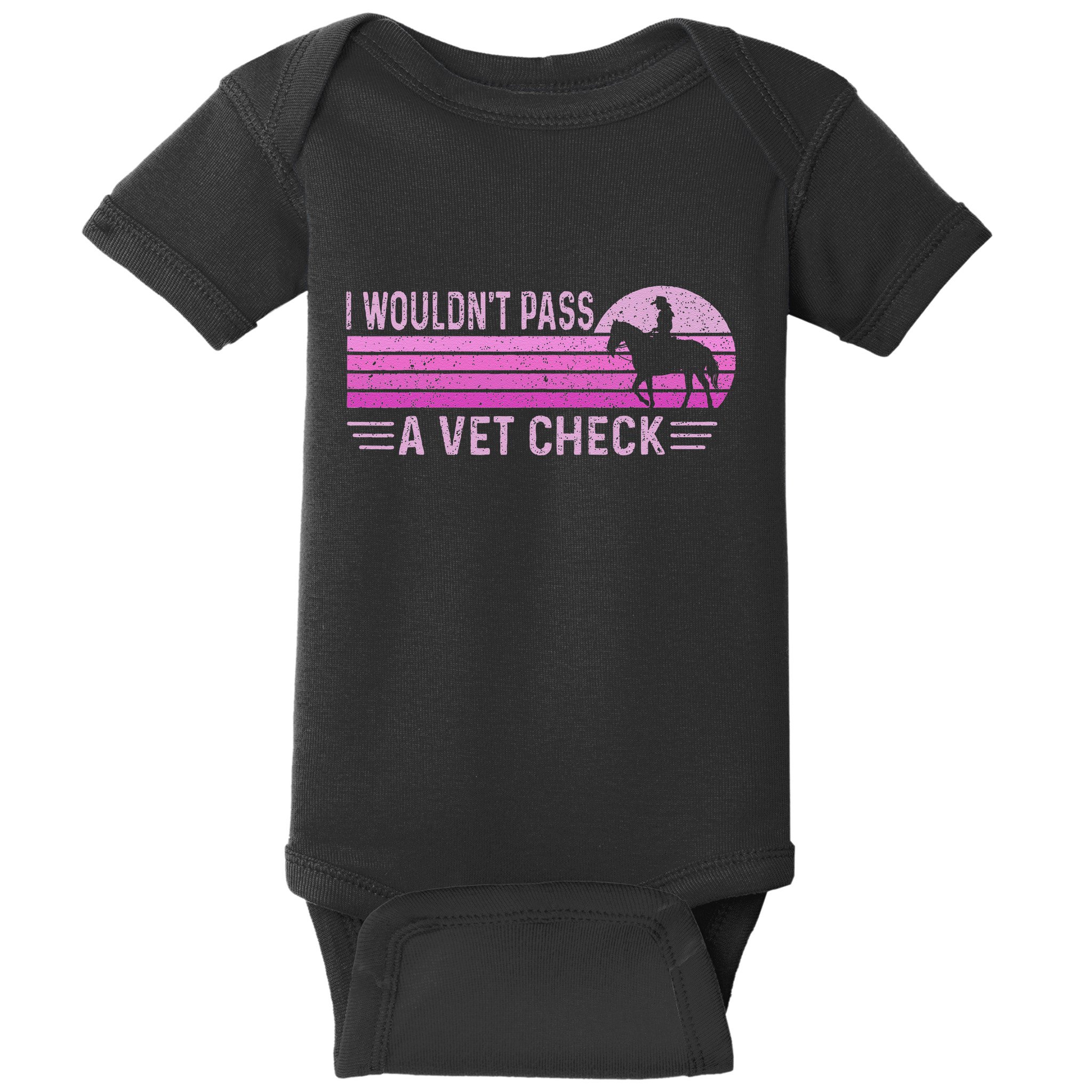 I WouldnT Pass A Vet Check Retro Vintage Gift Baby Bodysuit