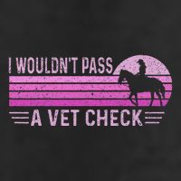 I WouldnT Pass A Vet Check Retro Vintage Gift Golf Towel