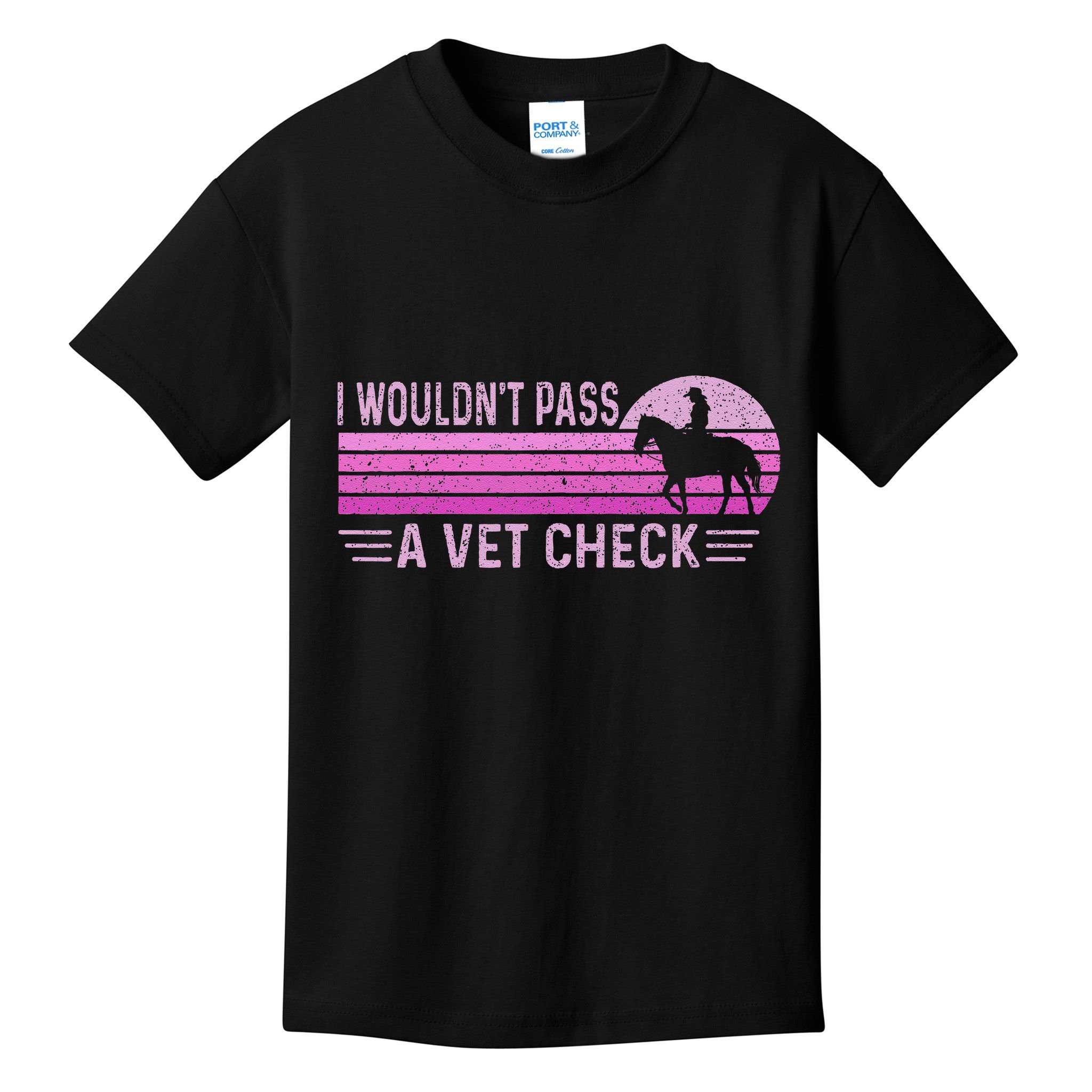 I WouldnT Pass A Vet Check Retro Vintage Gift Kids T-Shirt
