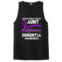 I Wear Purple For My Aunt Alzheimers Dementia Awareness PosiCharge Competitor Tank