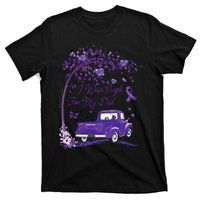 I Wear Purple For My Dad Alzheimers Awareness Truck T-Shirt