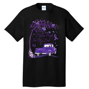 I Wear Purple For My Dad Alzheimers Awareness Truck Tall T-Shirt