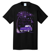 I Wear Purple For My Dad Alzheimers Awareness Truck Tall T-Shirt