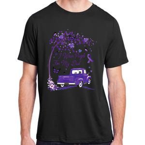 I Wear Purple For My Dad Alzheimers Awareness Truck Adult ChromaSoft Performance T-Shirt