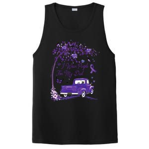 I Wear Purple For My Dad Alzheimers Awareness Truck PosiCharge Competitor Tank