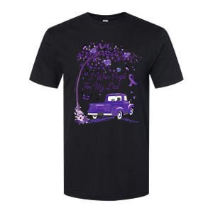 I Wear Purple For My Dad Alzheimers Awareness Truck Softstyle CVC T-Shirt