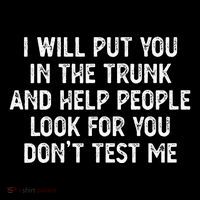 I Will Put You In The Trunk Pom Pom 12in Knit Beanie