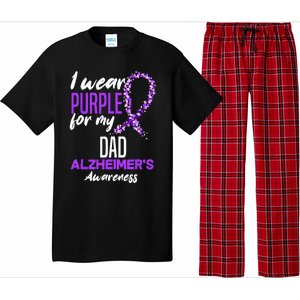 I Wear Purple For My Dad Dementia Alzheimers Awareness Pajama Set