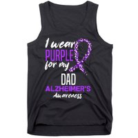 I Wear Purple For My Dad Dementia Alzheimers Awareness Tank Top