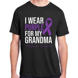 I Wear Purple For My Grandma Alzheimers Awareness Adult ChromaSoft Performance T-Shirt