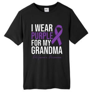 I Wear Purple For My Grandma Alzheimers Awareness Tall Fusion ChromaSoft Performance T-Shirt