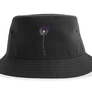 I Wear Purple For Domestic Violence Awareness Sustainable Bucket Hat