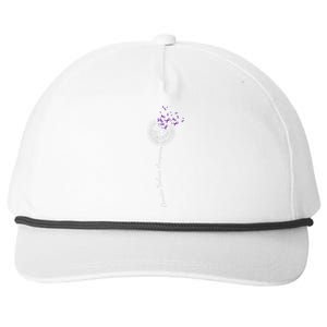 I Wear Purple For Domestic Violence Awareness Snapback Five-Panel Rope Hat