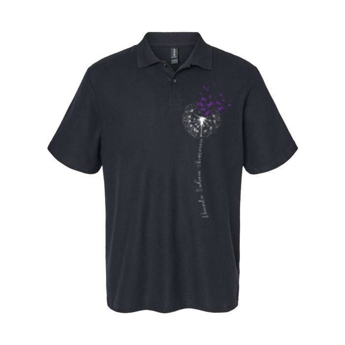 I Wear Purple For Domestic Violence Awareness Softstyle Adult Sport Polo