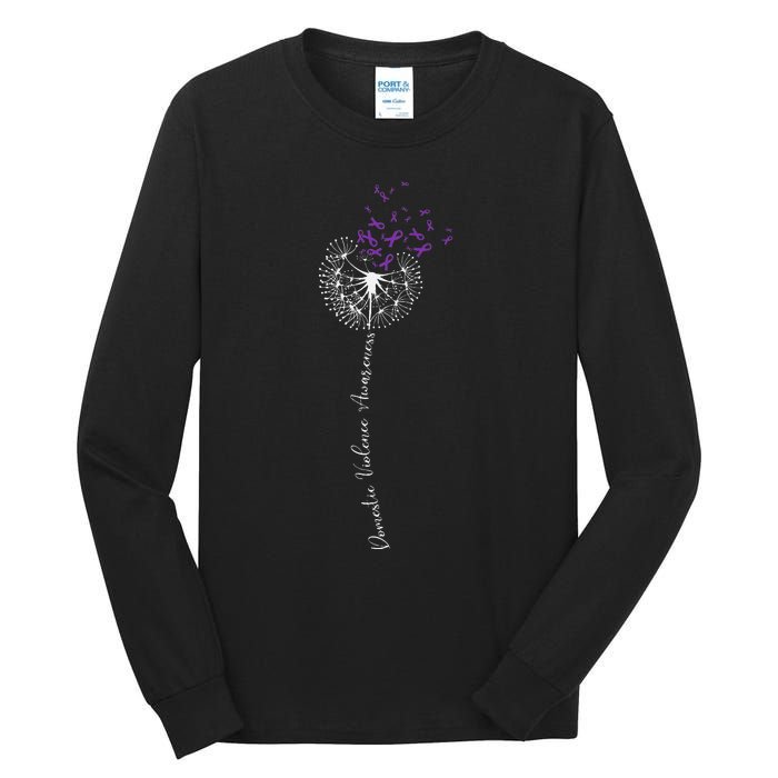 I Wear Purple For Domestic Violence Awareness Tall Long Sleeve T-Shirt