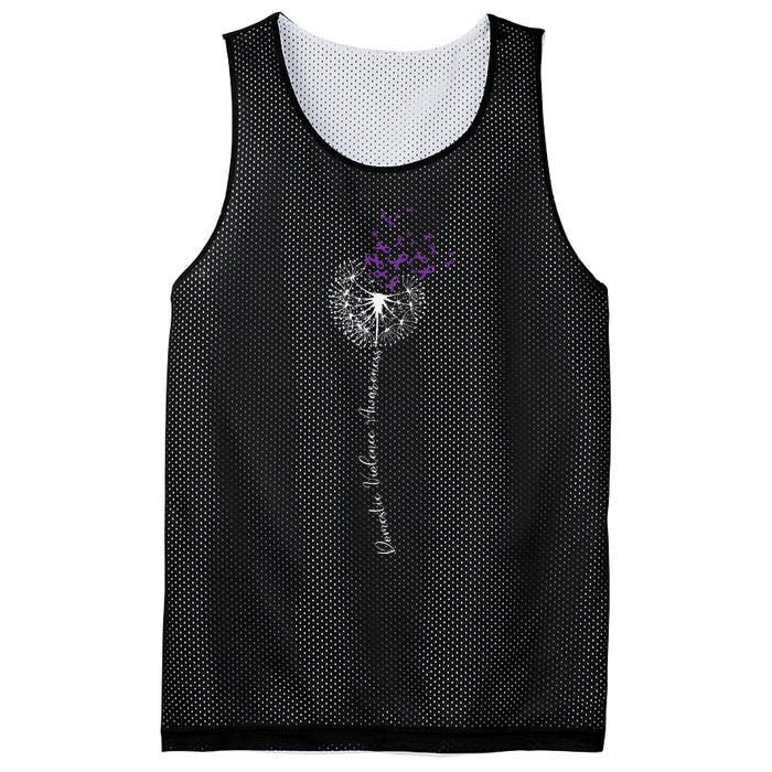 I Wear Purple For Domestic Violence Awareness Mesh Reversible Basketball Jersey Tank