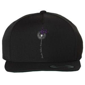 I Wear Purple For Domestic Violence Awareness Wool Snapback Cap