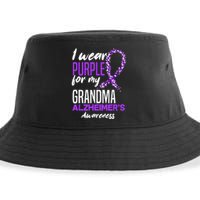 I Wear Purple For My Grandma Dementia Alzheimers Awareness Sustainable Bucket Hat