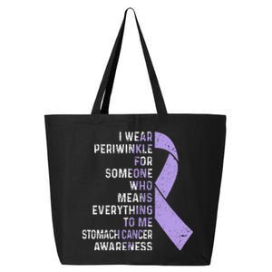 I Wear Periwinkle Ribbon Stomach Cancer Awareness  25L Jumbo Tote