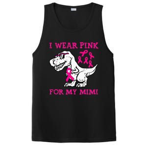 I Wear Pink For My Mimi Breast Cancer Awareness T Rex Dino PosiCharge Competitor Tank