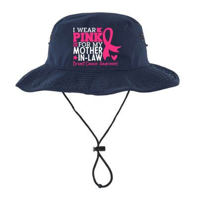 I Wear Pink For My Mother In Law Breast Cancer Awareness Bucket Hat