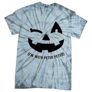 Im With Peter Couple Halloween Her Eater Pumpkin Tie-Dye T-Shirt