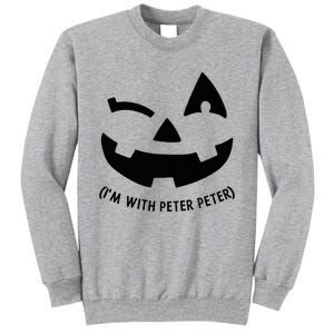 Im With Peter Couple Halloween Her Eater Pumpkin Tall Sweatshirt