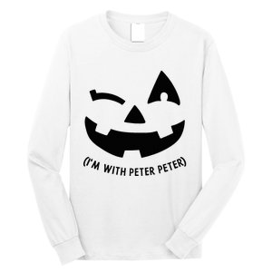 Im With Peter Couple Halloween Her Eater Pumpkin Long Sleeve Shirt