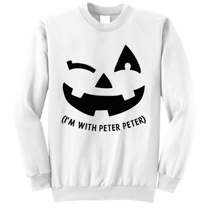 Im With Peter Couple Halloween Her Eater Pumpkin Sweatshirt