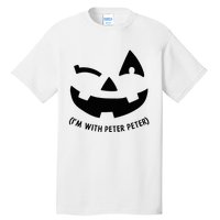 Im With Peter Couple Halloween Her Eater Pumpkin Tall T-Shirt