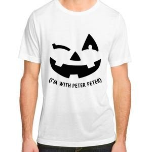 Im With Peter Couple Halloween Her Eater Pumpkin Adult ChromaSoft Performance T-Shirt