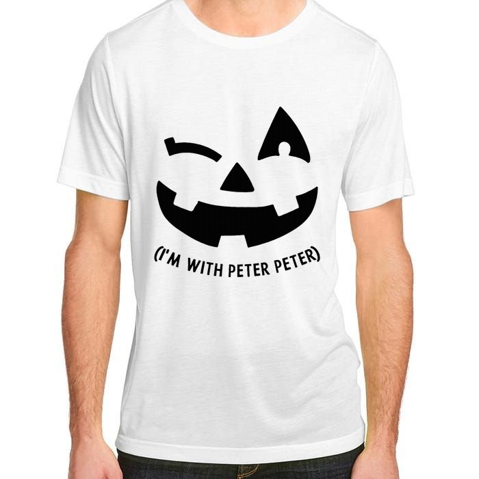 Im With Peter Couple Halloween Her Eater Pumpkin Adult ChromaSoft Performance T-Shirt