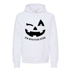 Im With Peter Couple Halloween Her Eater Pumpkin Premium Hoodie