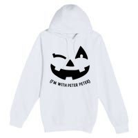 Im With Peter Couple Halloween Her Eater Pumpkin Premium Pullover Hoodie