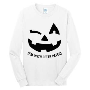 Im With Peter Couple Halloween Her Eater Pumpkin Tall Long Sleeve T-Shirt