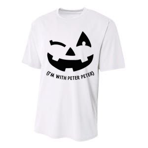 Im With Peter Couple Halloween Her Eater Pumpkin Performance Sprint T-Shirt