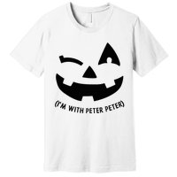 Im With Peter Couple Halloween Her Eater Pumpkin Premium T-Shirt