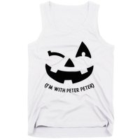 Im With Peter Couple Halloween Her Eater Pumpkin Tank Top