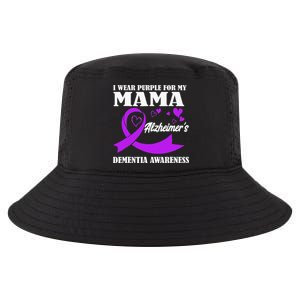 I Wear Purple For My Mom Alzheimers Dementia Awareness Cool Comfort Performance Bucket Hat