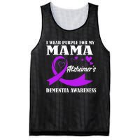 I Wear Purple For My Mom Alzheimers Dementia Awareness Mesh Reversible Basketball Jersey Tank