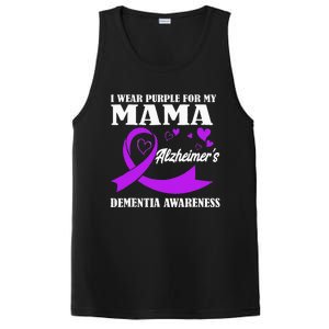 I Wear Purple For My Mom Alzheimers Dementia Awareness PosiCharge Competitor Tank