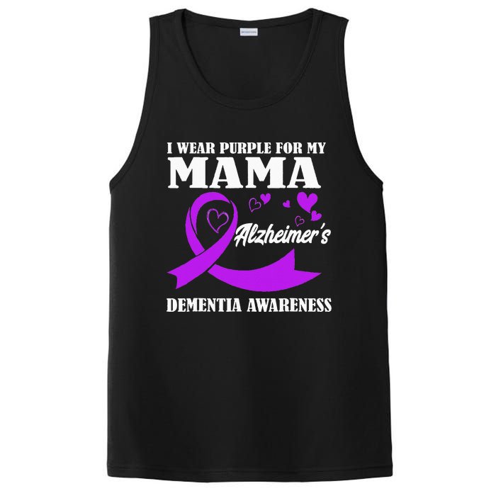 I Wear Purple For My Mom Alzheimers Dementia Awareness PosiCharge Competitor Tank