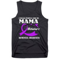 I Wear Purple For My Mom Alzheimers Dementia Awareness Tank Top