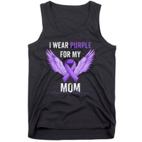 I Wear Purple For My Mom Dementia Alzheimers Awareness Tank Top